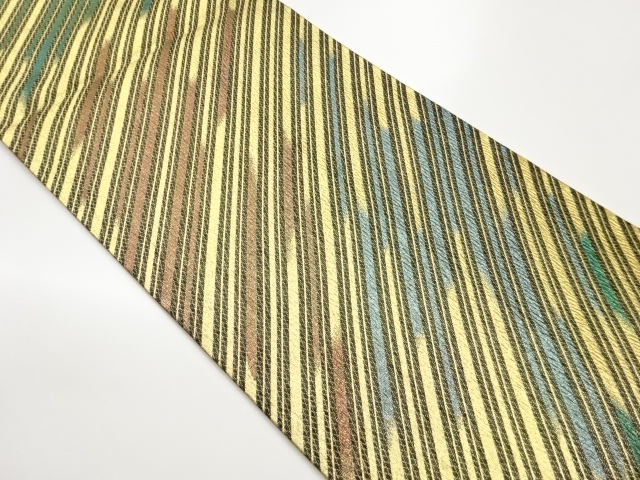 JAPANESE FUKURO OBI / WOVEN DIAGONAL STRIPE